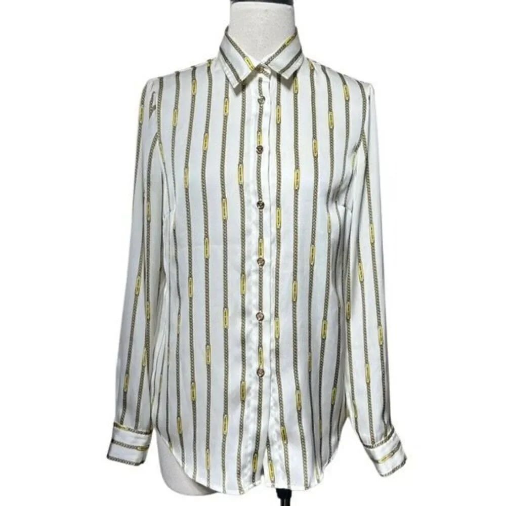 Michael Kors Silky Long Sleeve Blouse